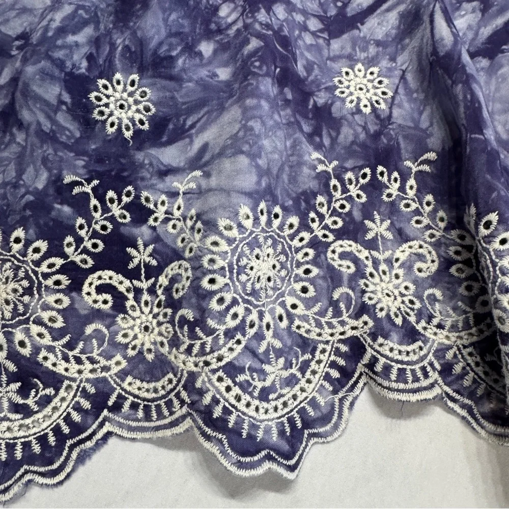Rue21 Tie-dye‎ Handkerchief Tank Top Blue & white Size XS